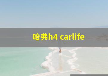 哈弗h4 carlife